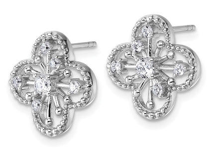 Sterling Silver Earrings Style QG6968E - Classique Jewelry Inc.