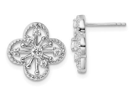 Sterling Silver Earrings Style QG6968E - Classique Jewelry Inc.