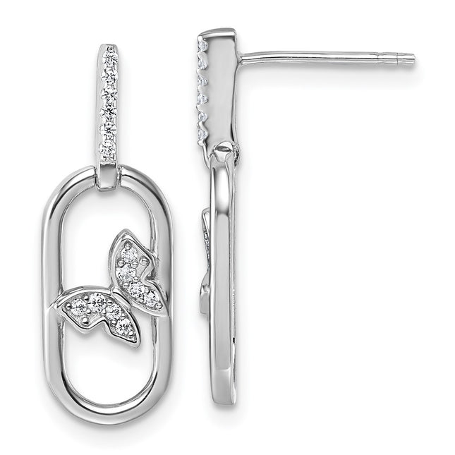 Sterling Silver Earrings Style QG6973E - Classique Jewelry Inc.