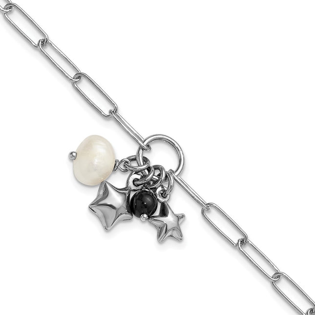 Sterling Silver Bracelets Style QG6977 - Classique Jewelry Inc.