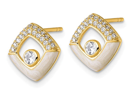 Sterling Silver Earrings Style QG6978EGP - Classique Jewelry Inc.