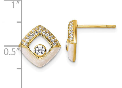 Sterling Silver Earrings Style QG6978EGP - Classique Jewelry Inc.