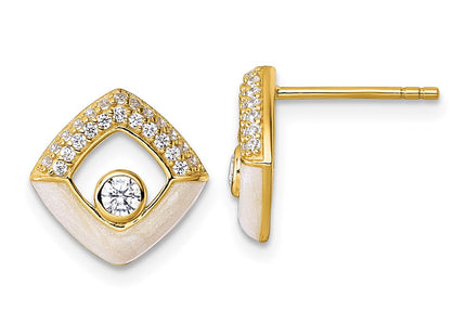 Sterling Silver Earrings Style QG6978EGP - Classique Jewelry Inc.