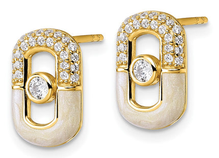 Sterling Silver Earrings Style QG6979EGP - Classique Jewelry Inc.