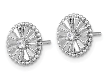 Sterling Silver Earrings Style QG6980E - Classique Jewelry Inc.