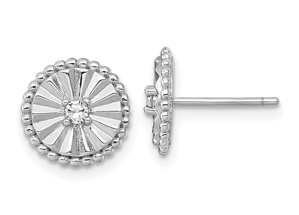 Sterling Silver Earrings Style QG6980E - Classique Jewelry Inc.