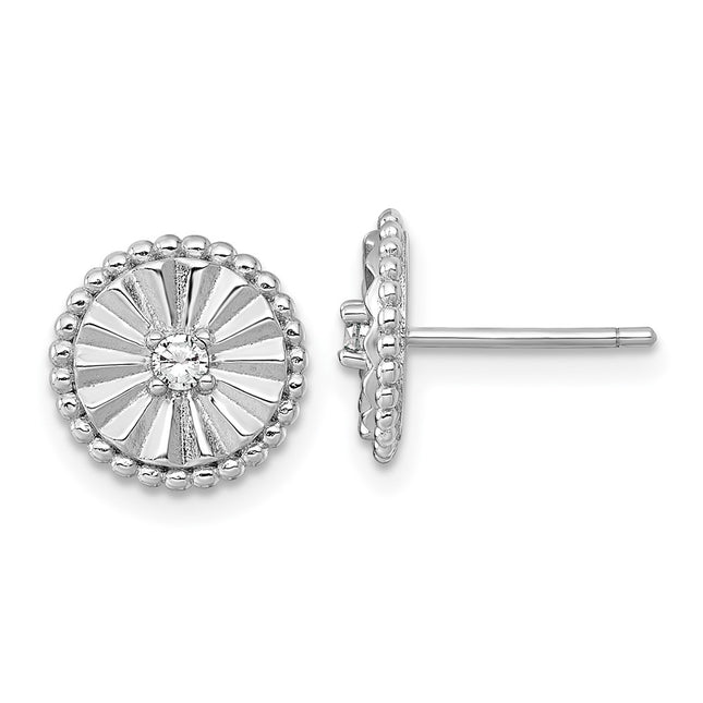 Sterling Silver Earrings Style QG6980E - Classique Jewelry Inc.