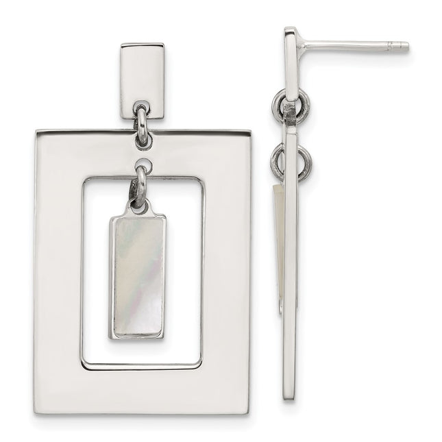 Sterling Silver Earrings Style QG6984E - Classique Jewelry Inc.