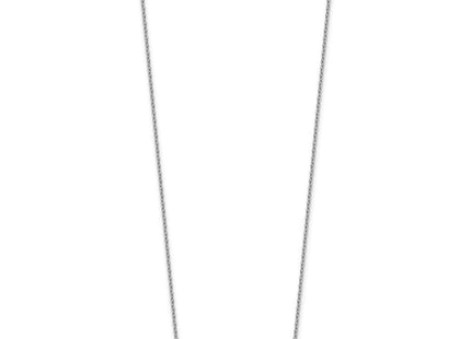 Sterling Silver Rhodium-plated Polished Lab Created Spinel/Lab Created Aquamarine/CZ with Extension Necklace (Style QG6987-16)