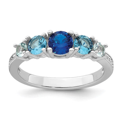 Sterling silver cubic zirconia brooch