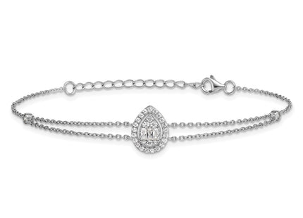 Sterling Silver Bracelets Style QG6989 - Classique Jewelry Inc.