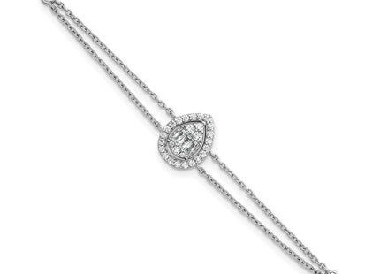 Sterling Silver Bracelets Style QG6989 - Classique Jewelry Inc.