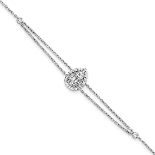 Sterling Silver Bracelets Style QG6989 - Classique Jewelry Inc.