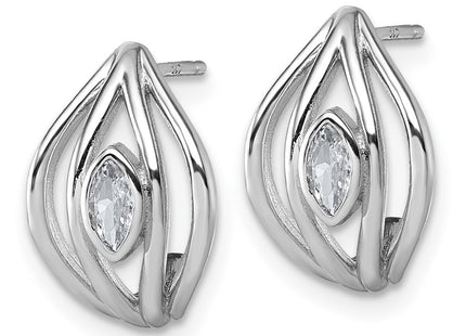 Sterling Silver Earrings Style QG6991E - Classique Jewelry Inc.