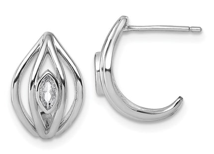 Sterling Silver Earrings Style QG6991E - Classique Jewelry Inc.