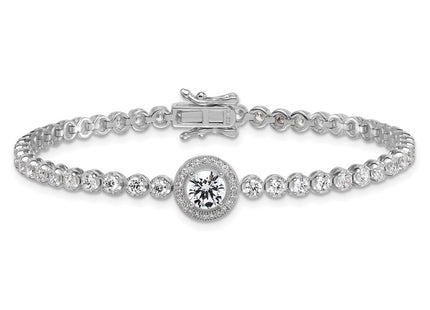 Sterling Silver Bracelets Style QG6995 - Classique Jewelry Inc.