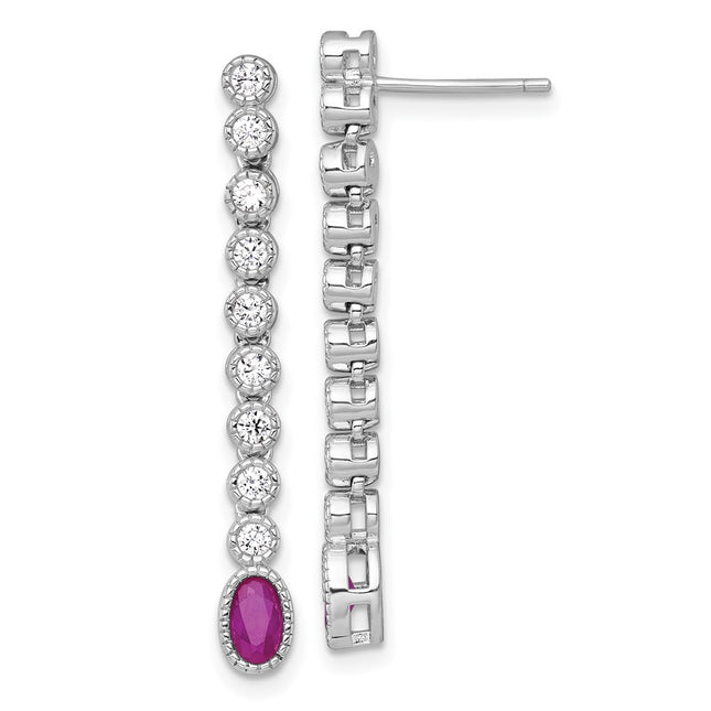 Sterling Silver Earrings Style QG6996E - Classique Jewelry Inc.