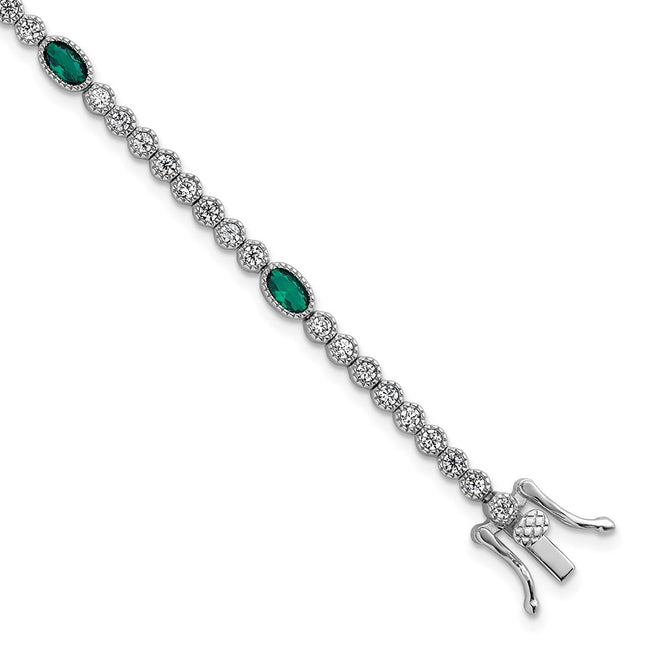 Sterling Silver Bracelets Style QG6998 - Classique Jewelry Inc.