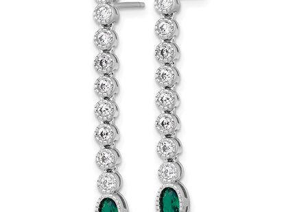 Sterling Silver Earrings Style QG6998E - Classique Jewelry Inc.