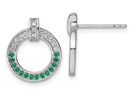 Sterling Silver Earrings Style QG7004E - Classique Jewelry Inc.