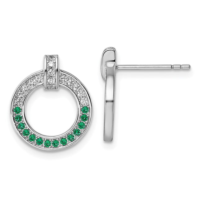 Sterling Silver Earrings Style QG7004E - Classique Jewelry Inc.