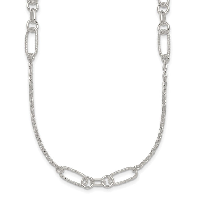 Sterling Silver Chain Necklaces Style QG7014 - Classique Jewelry Inc.