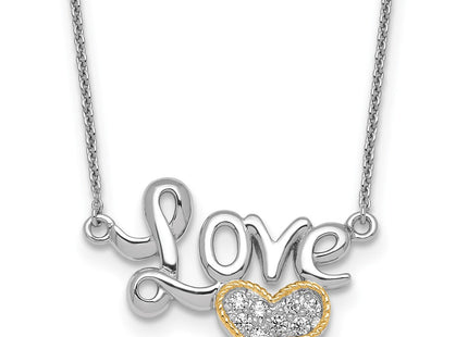 Silver/14k Two-Tone Jewelry Style QG7052 - Classique Jewelry Inc.
