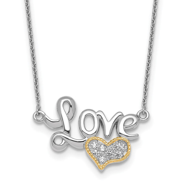 Silver/14k Two-Tone Jewelry Style QG7052 - Classique Jewelry Inc.