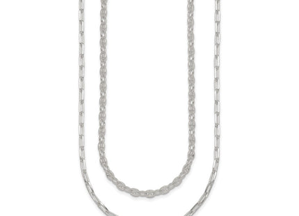 Sterling Silver Chain Necklaces Style QG7057 - Classique Jewelry Inc.