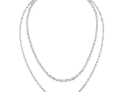 Sterling Silver Chain Necklaces Style QG7057 - Classique Jewelry Inc.
