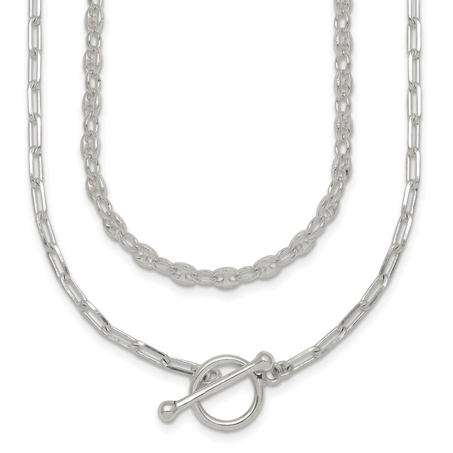 Sterling Silver Chain Necklaces Style QG7057 - Classique Jewelry Inc.