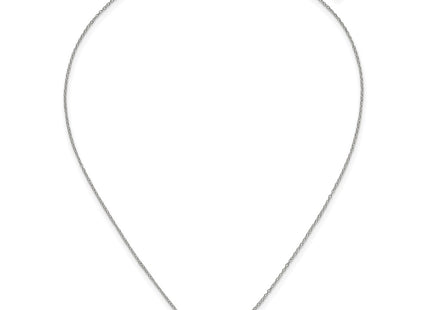 Sterling silver cubic zirconia circle necklace, further view