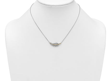Silver/14k Two-Tone Jewelry Style QG7091 - Classique Jewelry Inc.