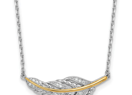 Silver/14k Two-Tone Jewelry Style QG7091 - Classique Jewelry Inc.
