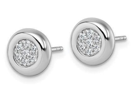 Sterling Silver Earrings Style QG7103E - Classique Jewelry Inc.