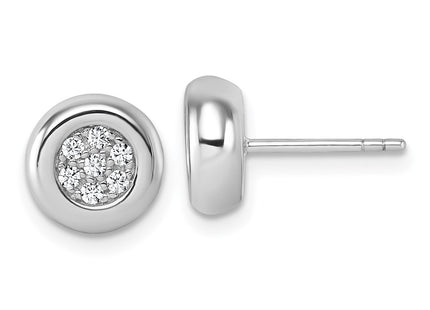 Sterling Silver Earrings Style QG7103E - Classique Jewelry Inc.