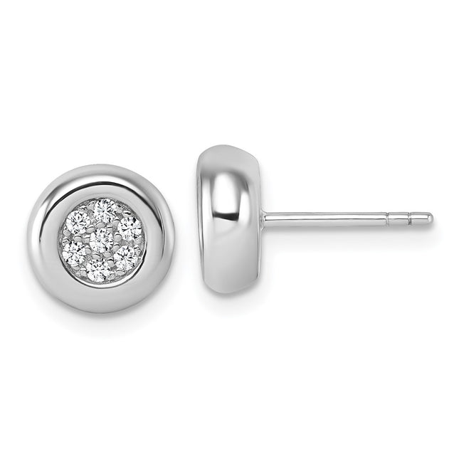 Sterling Silver Earrings Style QG7103E - Classique Jewelry Inc.