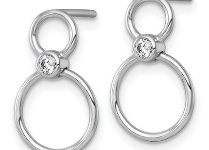 Sterling Silver Earrings Style QG7107E - Classique Jewelry Inc.