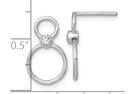 Sterling Silver Earrings Style QG7107E - Classique Jewelry Inc.