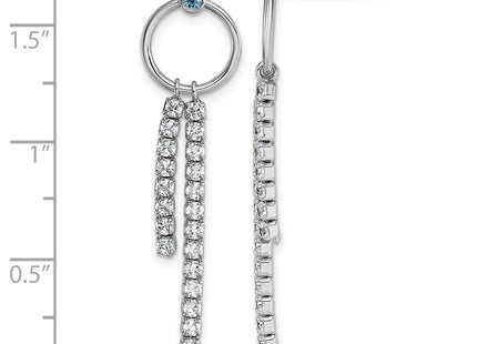 Sterling Silver Earrings Style QG7108E - Classique Jewelry Inc.