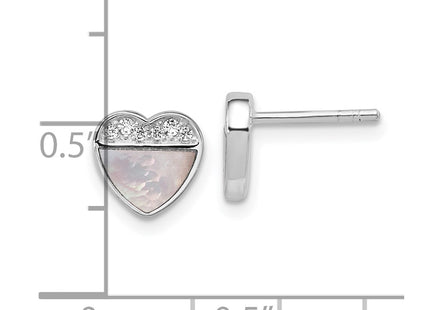 Sterling Silver Earrings Style QG7110E - Classique Jewelry Inc.