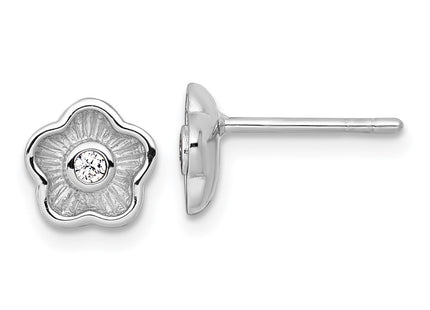 Sterling Silver Earrings Style QG7114E - Classique Jewelry Inc.