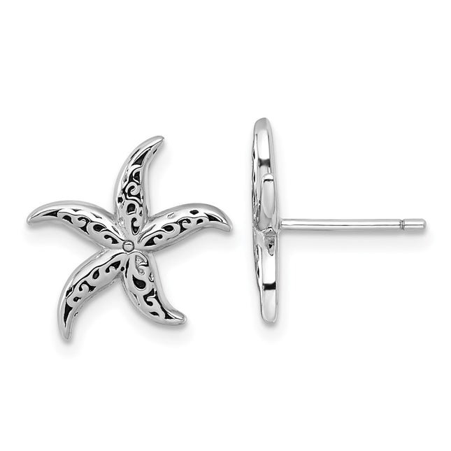 Sterling Silver Earrings Style QG7116E - Classique Jewelry Inc.