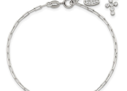 Sterling Silver Bracelets Style QG7123 - Classique Jewelry Inc.