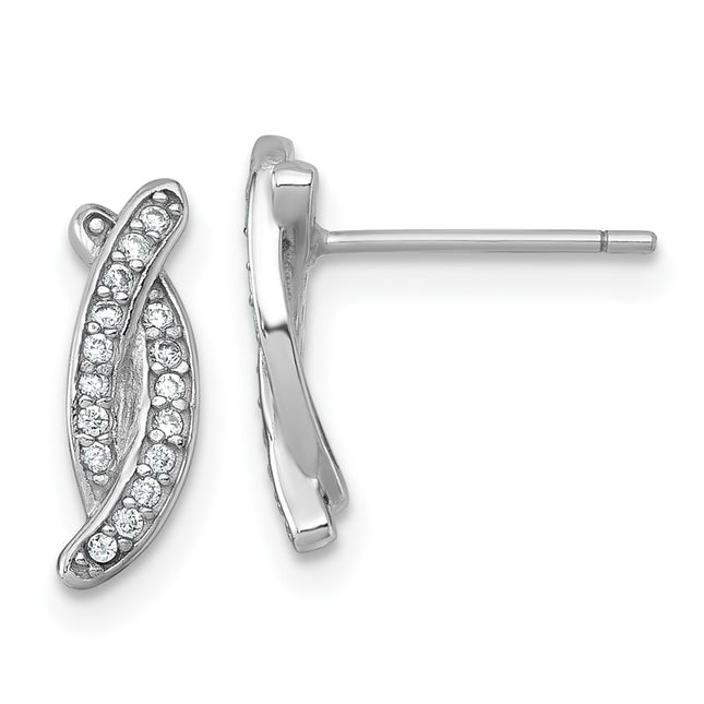 Sterling Silver Earrings Style QG7127E - Classique Jewelry Inc.
