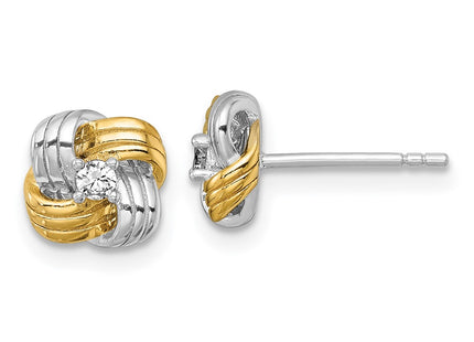 Sterling Silver Earrings Style QG7128E - Classique Jewelry Inc.