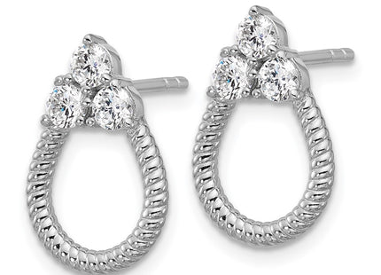 Sterling Silver Earrings Style QG7133E - Classique Jewelry Inc.