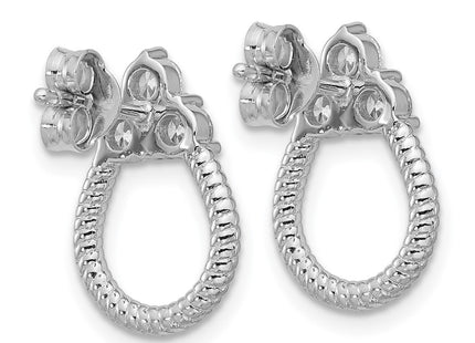 Sterling Silver Earrings Style QG7133E - Classique Jewelry Inc.