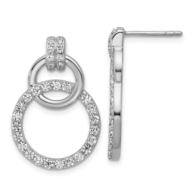 Sterling Silver Earrings Style QG7135E - Classique Jewelry Inc.
