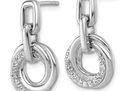 Sterling Silver Earrings Style QG7136E - Classique Jewelry Inc.